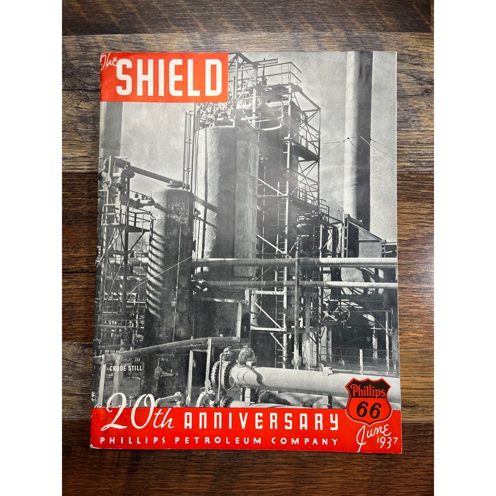 Vintage 1937 Phillips Petroleum 20th Anniversary The Shield Magazine June 1937